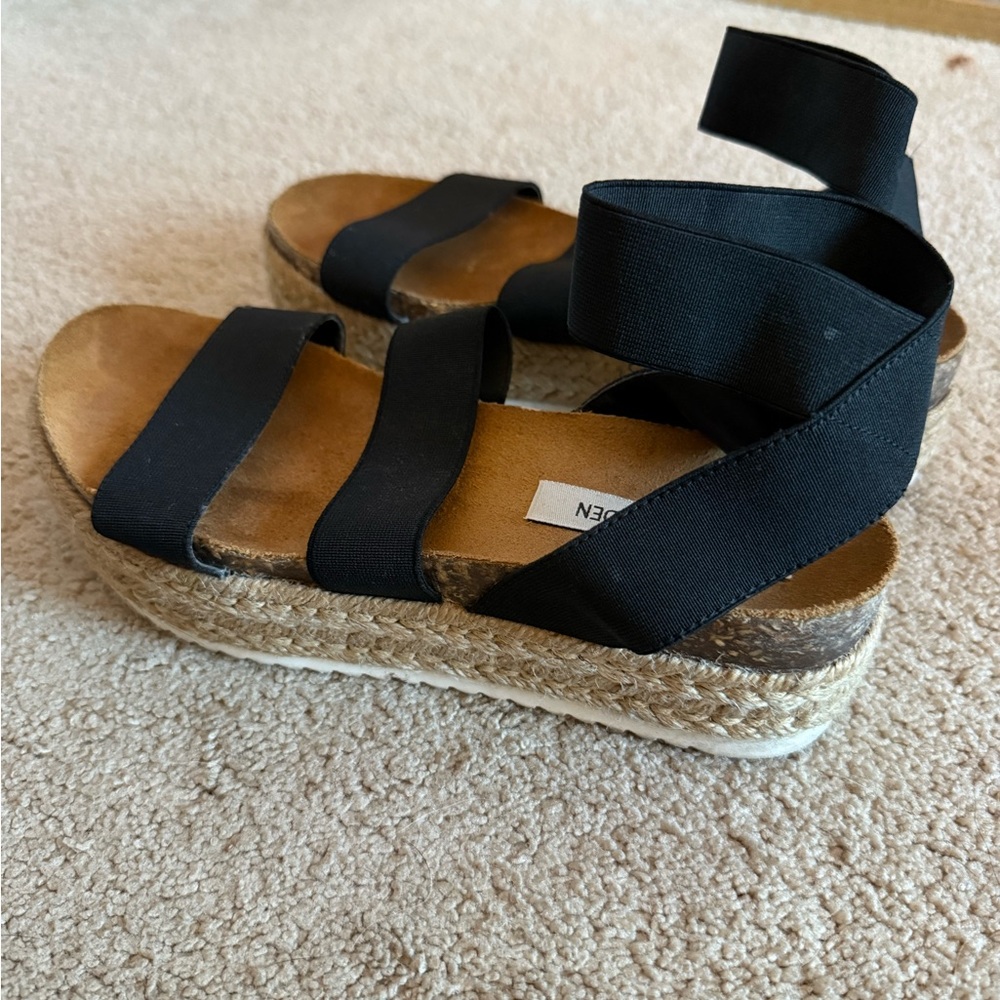 Women's Black Platform Sandals